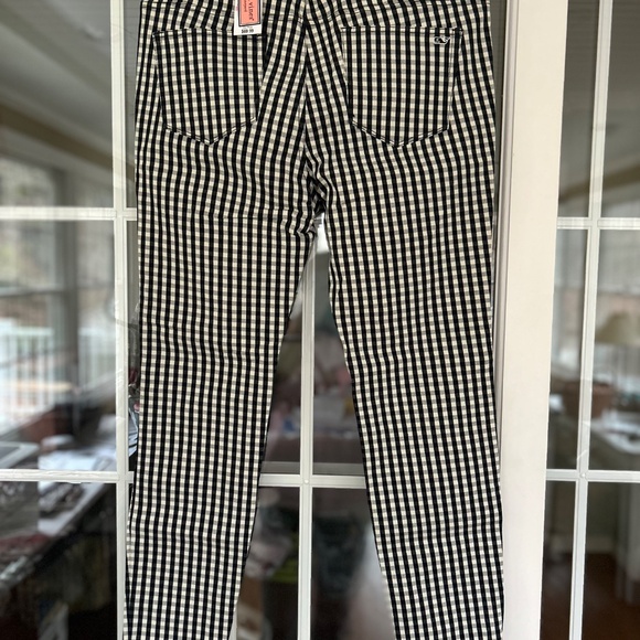 NWT Vineyard Vines Jet Black Gingham 5 pocket pants sz 10 - Picture 3 of 9